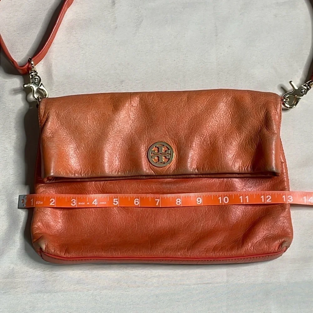 Tory Burch 3 way Orange Leather Crossbody Bag